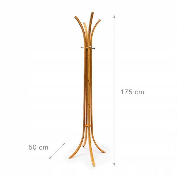 Drabužių kabykla Bamboo kaina ir informacija | Drabužių kabyklos | pigu.lt