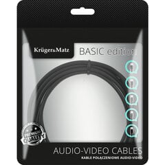 Kruger Matz Basic Toslink-Toslink оптический кабель 10м цена и информация | Кабели и провода | pigu.lt