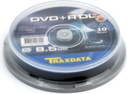 DVD Traxdata DVD+R DL 8,5 GB, 10 vnt. цена и информация | Vinilinės plokštelės, CD, DVD | pigu.lt