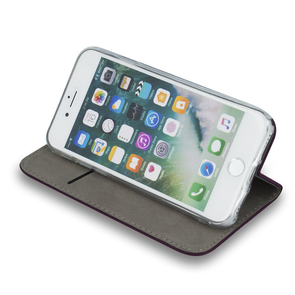 Smart Magnetic iPhone 13 Pro Max 6,7" burgundy kaina ir informacija | Telefono dėklai | pigu.lt