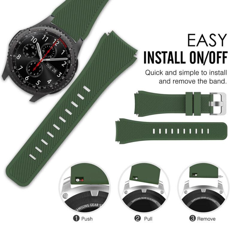 Beep Watch Band Green kaina ir informacija | Išmaniųjų laikrodžių ir apyrankių priedai | pigu.lt