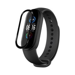 Нейлоновый ремешок для Xiaomi Mi Band 5/6/7 - Чёрный цена и информация | Аксессуары для смарт-часов и браслетов | pigu.lt