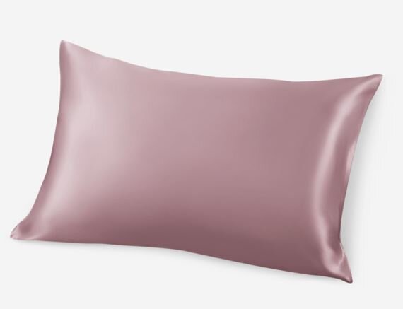 Mulberry šilko pagalvės užvalkalas su užtrauktuku, rausvas kaina ir informacija | Pagalvės | pigu.lt