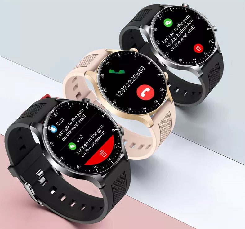 SG-Gadgets NY19 Black kaina ir informacija | Išmanieji laikrodžiai (smartwatch) | pigu.lt