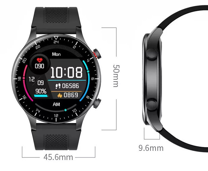 SG-Gadgets NY19 Black kaina ir informacija | Išmanieji laikrodžiai (smartwatch) | pigu.lt