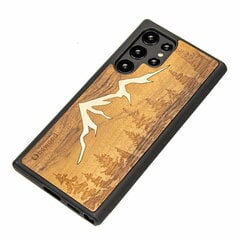 Wooden case for Samsung Galaxy S22 Ultra Bewood Mountains Imbuia цена и информация | Чехлы для телефонов | pigu.lt