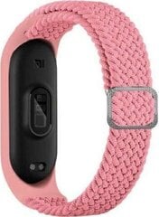 Beline pasek Mi Band 7|6|5 Textile pink|róż цена и информация | Аксессуары для смарт-часов и браслетов | pigu.lt