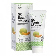 Реминерализующая зубная паста GC Tooth Mousse Recaldent без фтора, дыня, 35 мл цена и информация | Зубные щетки, пасты | pigu.lt