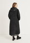 Cellbes moteriškas pavasario-rudens ilgas paltas, juodas цена и информация | Paltai moterims | pigu.lt