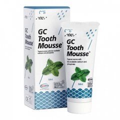 Реминерализующая зубная паста GC Tooth Mousse Recaldent без фтора, мята, 35 мл цена и информация | Зубные щетки, пасты | pigu.lt