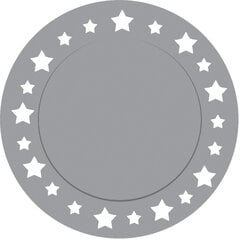 Kartono padėkliukai, sidabriniai žvaigždėti (6 vnt./33 cm) kaina ir informacija | Vienkartiniai indai šventėms | pigu.lt