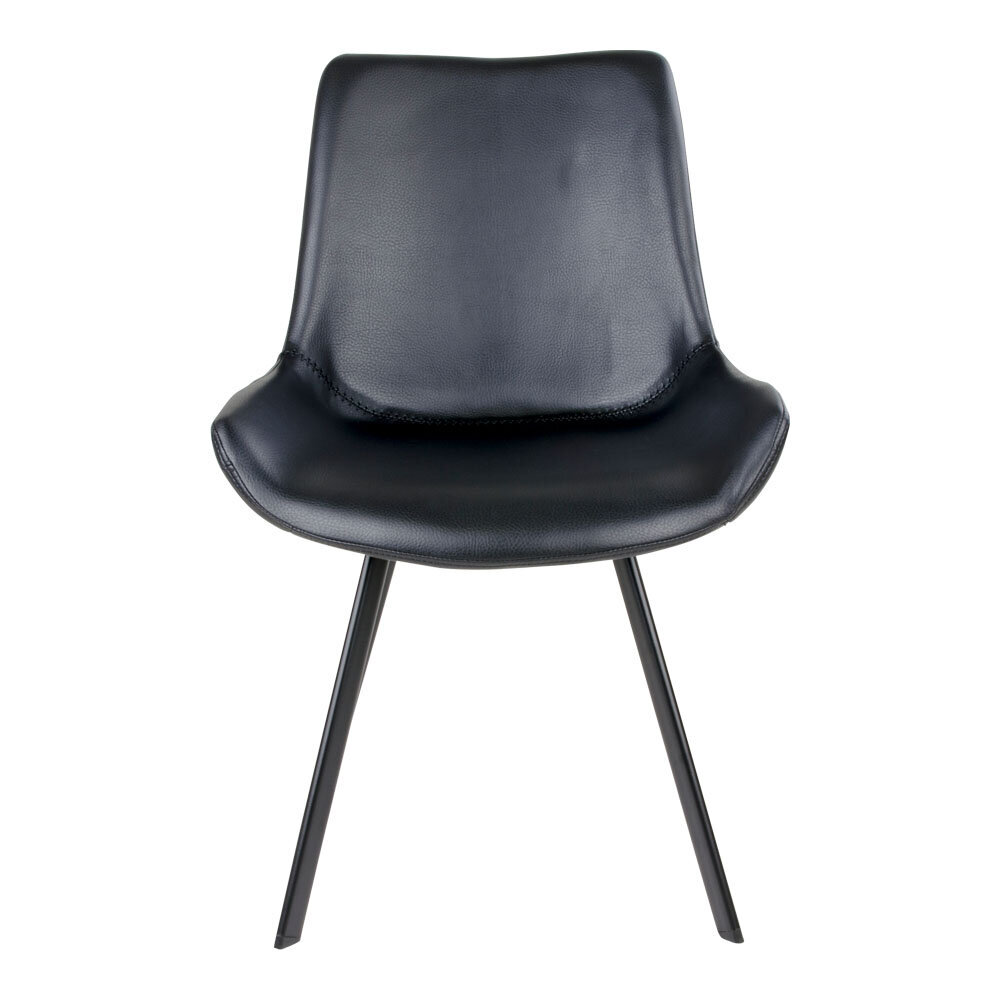 2-jų kėdžių komplektas House Nordic Memphis, juodas kaina ir informacija | Virtuvės ir valgomojo kėdės | pigu.lt