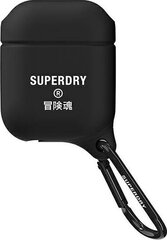 SuperDry AirPods Cover Waterproof czarny |black 41692 kaina ir informacija | Ausinių aksesuarai | pigu.lt