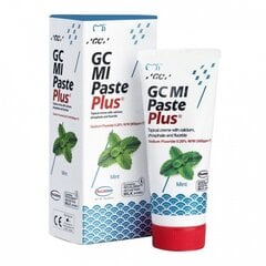 Зубной крем с фтором GC Mi Paste Plus Recaldent, мята, 35 мл цена и информация | Зубные щетки, пасты | pigu.lt