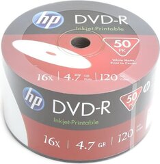Футляр для дисков HP DVD-R, 50 шт. цена и информация | Виниловые пластинки, CD, DVD | pigu.lt