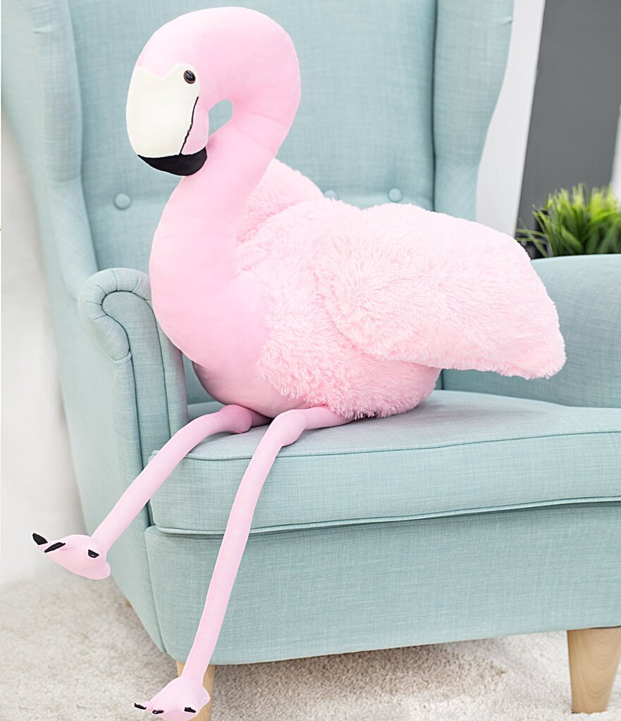 Didelis Pliušinis Flamingas Fofo 155 Cm, Rožinis, Minkštas Žaislas kaina ir informacija | Minkšti (pliušiniai) žaislai | pigu.lt