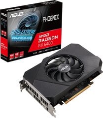 Asus Phoenix Radeon RX 6400 (PH-RX6400-4G) цена и информация | Видеокарты (GPU) | pigu.lt