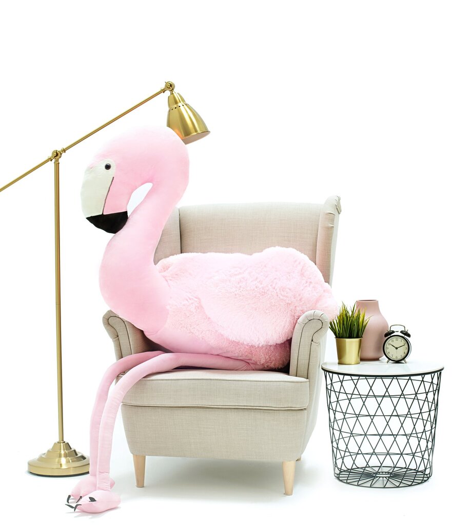 Didelis Pliušinis Flamingas Fofo 190 Cm, Rožinis, Minkštas Žaislas kaina ir informacija | Minkšti (pliušiniai) žaislai | pigu.lt