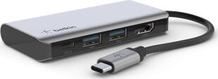 USB-адаптер Belkin AVC006BTSGY цена и информация | Адаптеры, USB-разветвители | pigu.lt