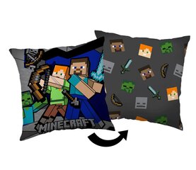 Dekoratyvinė pagalvėlė Minecraft Survival Mode, 40 x 40 cm kaina ir informacija | Dekoratyvinės pagalvėlės ir užvalkalai | pigu.lt