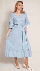Lininė suknelė moterims Aimyoustyl 1011A1, mėlyna kaina ir informacija | Suknelės | pigu.lt