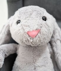 Большой Плюшевый Кролик Bani 50 См, Серый, Мягкая Игрушка цена и информация | Мягкие игрушки | pigu.lt