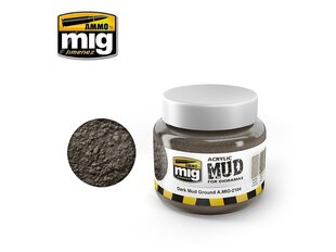 Akrilinis purvas Ammo Mig Dark Mud Ground, 250ml, 2104 kaina ir informacija | Piešimo, tapybos, lipdymo reikmenys | pigu.lt