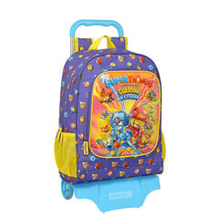Школьный рюкзак с колесиками SuperThings Guardians of Kazoom, фиолетовый / жёлтый, 32 x 42 x 14 см цена и информация | Школьные рюкзаки, спортивные сумки | pigu.lt
