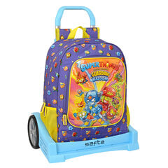 Школьный рюкзак с колесиками SuperThings Guardians of Kazoom, фиолетовый / жёлтый, 32 x 42 x 14 см цена и информация | Школьные рюкзаки, спортивные сумки | pigu.lt