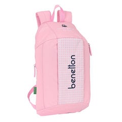 Детский рюкзак Benetton Vichy Mini, розовый, 22 x 39 x 10 см цена и информация | Школьные рюкзаки, спортивные сумки | pigu.lt