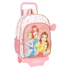 Школьный рюкзак на колесиках Princesses Disney Dream it, розовый (33 x 42 x 14 см) цена и информация | Школьные рюкзаки, спортивные сумки | pigu.lt