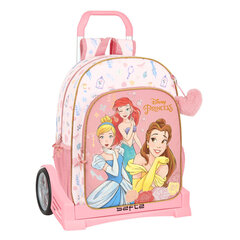 Mokyklinė kuprinė su ratukais Princesses Disney Dream it Rožinė (33 x 42 x 14 cm) kaina ir informacija | Kuprinės mokyklai, sportiniai maišeliai | pigu.lt