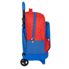 Школьный рюкзак с колесиками Super Mario, красный / синий  цена и информация | Школьные рюкзаки, спортивные сумки | pigu.lt