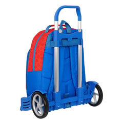 Школьный рюкзак с колесиками Super Mario, красный / синий, 32 x 42 x 15 см цена и информация | Школьные рюкзаки, спортивные сумки | pigu.lt