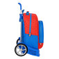Mokyklinė kuprinė su ratukais Super Mario Raudona Mėlyna (32 x 42 x 15 cm) kaina ir informacija | Kuprinės mokyklai, sportiniai maišeliai | pigu.lt