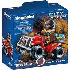 Конструктор Playset Playmobil City Action Firefighters - Speed Quad 71090 цена и информация | Конструкторы и кубики | pigu.lt