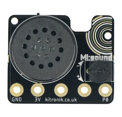 MI:sound garsiakalbio plokštė, skirta BBC micro:bit - Kitronik 5649-V2 kaina ir informacija | Atviro kodo elektronika | pigu.lt