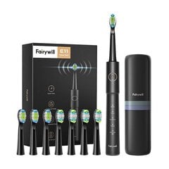 Fairywill FW-E11 toothbrush tips (black) цена и информация | Электрические зубные щетки | pigu.lt