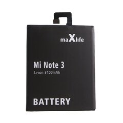 Maxlife battery for Xiaomi Mi Note 3 BM3A 3400mAh цена и информация | Аккумуляторы для телефонов | pigu.lt