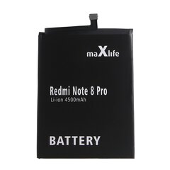 Maxlife battery for Xiaomi Redmi Note 8 Pro BM4J 4500mAh цена и информация | Аккумуляторы для телефонов | pigu.lt