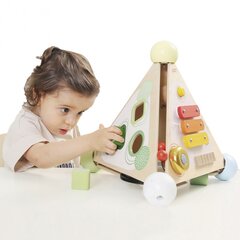 Обучающая деревянная пирамидка - Classic World, 4 в 1 цена и информация | Развивающие игрушки | pigu.lt