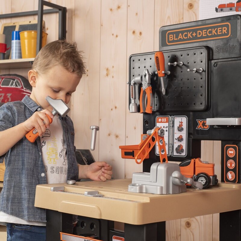 Smoby star giant black & decker sale workbench