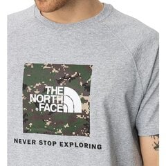 Marškinėliai vyrams The North Face NF0A3BQOPW01, pilki kaina ir informacija | Vyriški marškinėliai | pigu.lt
