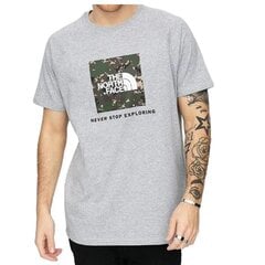 Marškinėliai vyrams The North Face NF0A3BQOPW01, pilki kaina ir informacija | Vyriški marškinėliai | pigu.lt