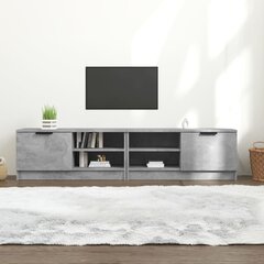 vidaXL Televizoriaus spintelės, 2vnt., pilkos, 80x35x36,5cm, mediena kaina ir informacija | TV staliukai | pigu.lt