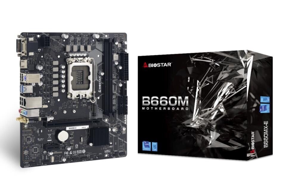 Mainboard|BIOSTAR|Intel B660|LGA1700|MicroATX|Memory DDR4|Memory slots 2|1xPCI-Express 3.0 1x|1xPCI-Express 4.0 16x|1xM.2|1x15pin D-sub|1xDVI-D|1xHDMI цена и информация | Pagrindinės plokštės | pigu.lt