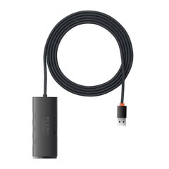 Hub 4w1 Baseus Lite Series USB do 4x USB 3.0 2 м цена и информация | Адаптеры, USB-разветвители | pigu.lt