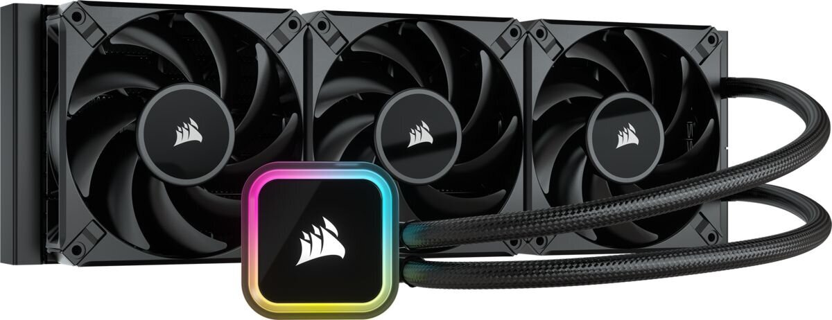 Corsair iCUE H150i Elite RGB 360mm (2022), Black kaina ir informacija | Procesorių aušintuvai | pigu.lt