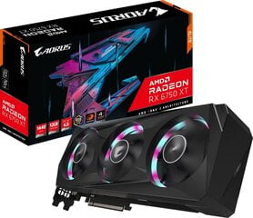 Gigabyte AORUS Radeon RX 6750 XT Elite 12G (GV-R675XTAORUS E-12GD) kaina ir informacija | Vaizdo plokštės (GPU) | pigu.lt