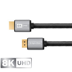 Kruger&Matz HDMI, 3 m kaina ir informacija | Kabeliai ir laidai | pigu.lt